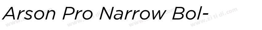 Arson Pro Narrow Bol字体转换 Arson Pro Narrow Bol字体转换
